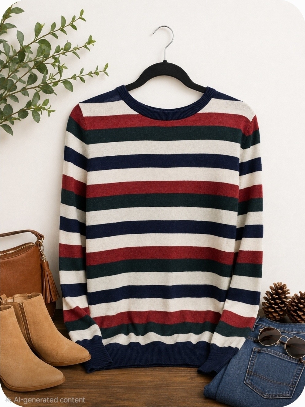 Striped Crewneck Sweater – Classic Everyday Style